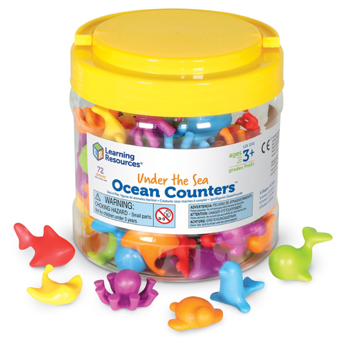 Learning Resources Under The Sea Ocean Counters® 72pcs