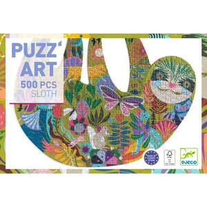 Djeco Puzzel - Puzz' Art 'Luiaard' 500st. (+8j)
