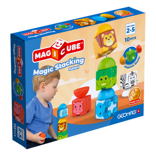geomag Magicube - Blocks Stacking Safari 10 pcs