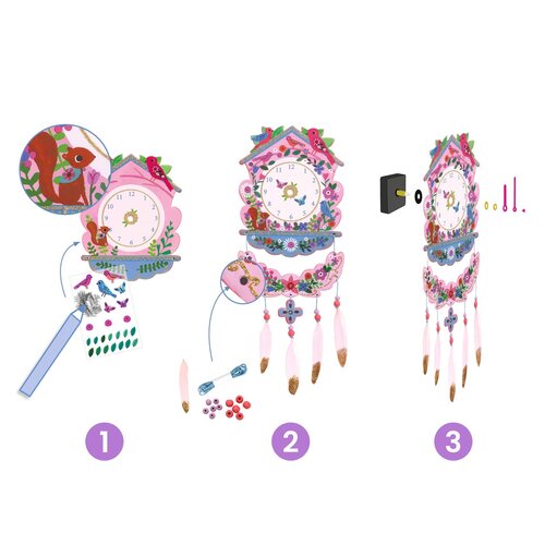 Djeco DIY - koekoeksklok maken en versieren (+6j)