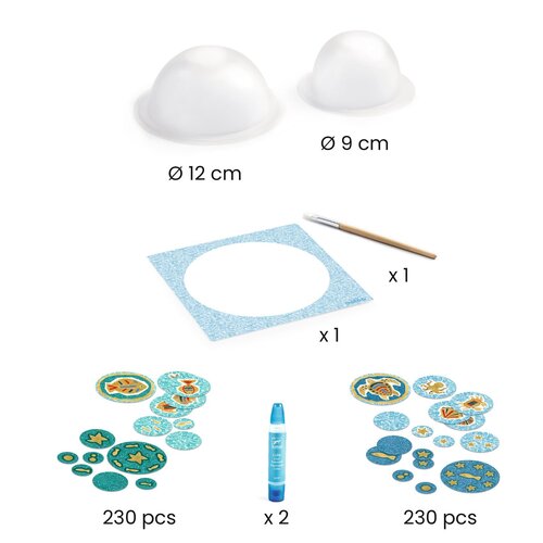 Djeco DIY - Papieren kommetjes 'blauw' (+7j)
