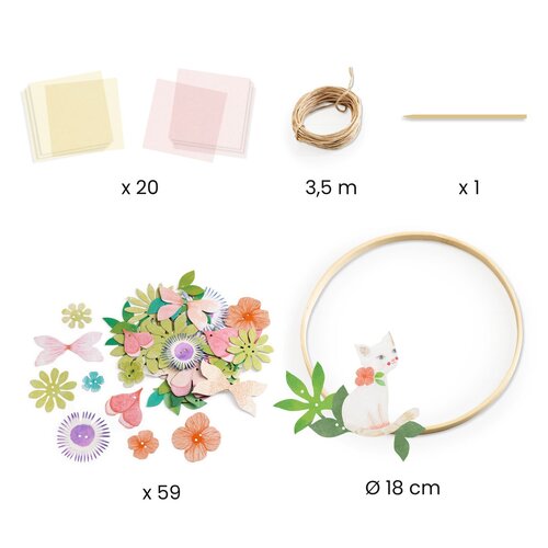 Djeco DIY - Maak je eigen krans met bloemen (+7j)