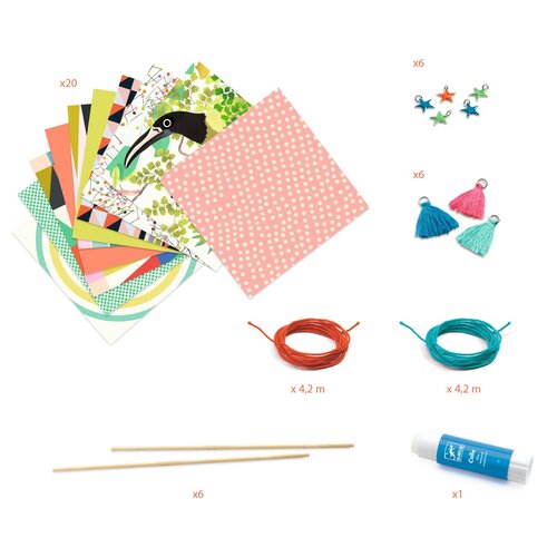 Djeco DIY - Armbandjes van papier 'knal en pittig' (7-12j)
