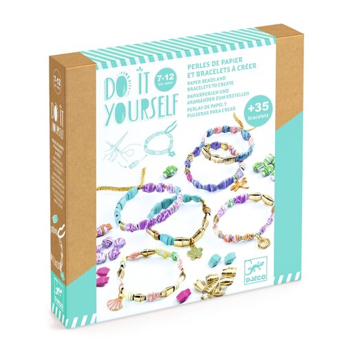 Djeco DIY - Armbandjes van papier 'chic en goudkleurig' (7-12j)