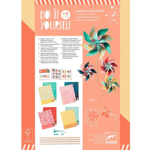 Djeco DIY - Windmolens maken (+5j) Djeco DIY - Windmolens maken (+5j)