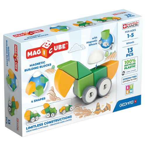 geomag Magicube - 4 Shapes Recycled Wheels 13 pcs