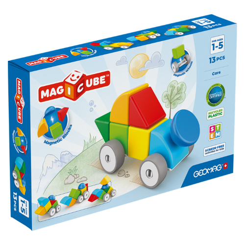 geomag Magicube - Cars Recycled 13pcs