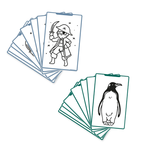 kidywolf REFILL KIDYDRAW-MINI - Dieren over de hele wereld & Oceanen en Piraen