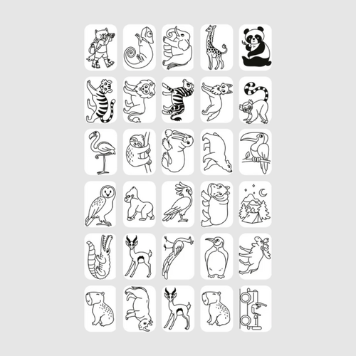 kidywolf REFILL KIDYDRAW-MINI - Sprookjes en Dieren