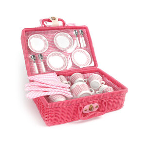 Picnickset in Roze Koffer
