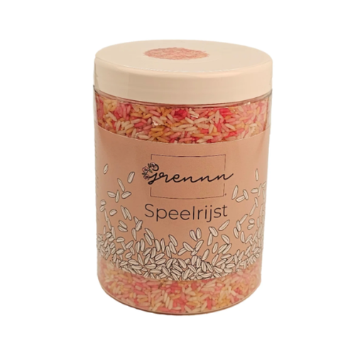 Grennn Speelrijst - Pink Flower Mix (750g)