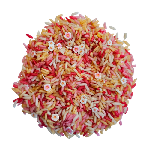 Grennn Speelrijst - Pink Flower Mix (750g)