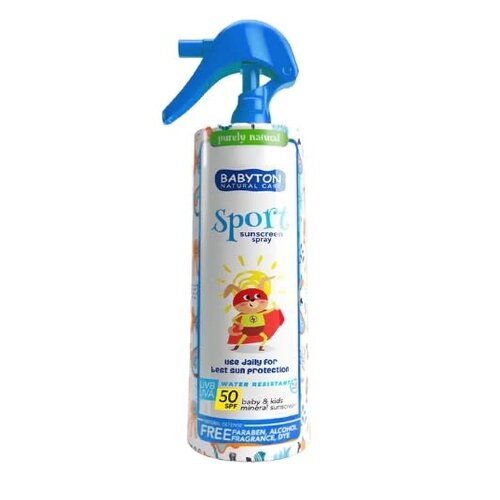 babyton Natuurlijke Zonnecrème Spray 200ml SPF50 babyton Natuurlijke Zonnecrème Spray 200ml SPF50