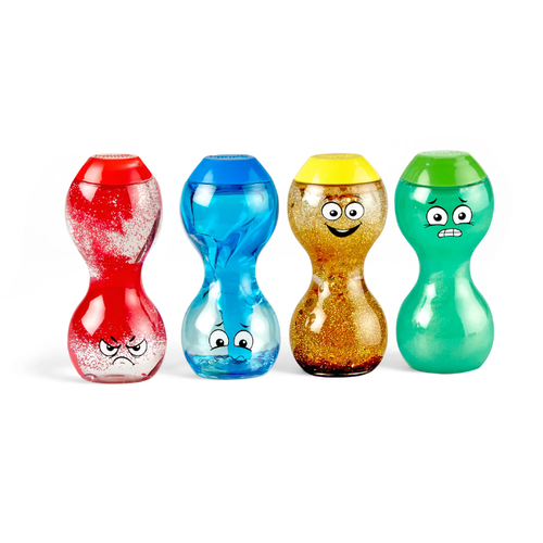 Hand2mind Express Your Feelings® Sensory Bottles - Blij, bang, boos & verdrietig