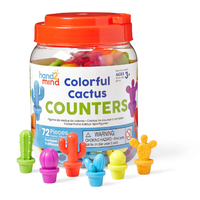 Colourful Cactus Counters 72pcs