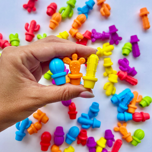 Hand2mind Colourful Cactus Counters 72pcs