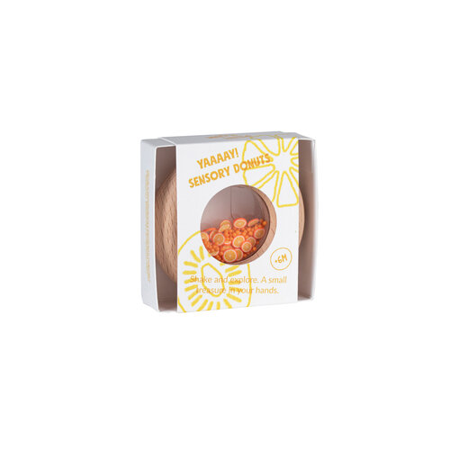 Petit Boum Sensorische Donut - Sinaasappel Petit Boum Sensorische Donut - Sinaasappel