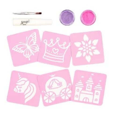 Souza Glitter tattoo set Prinses (1 stuk)