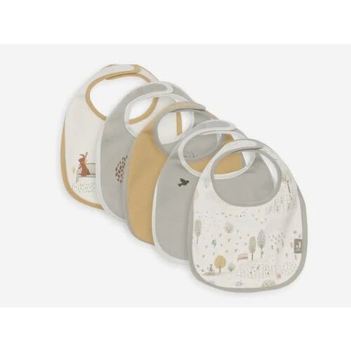 Jollein Slab Jersey Waterproof - Tiny Park - 5 Stuks Jollein Slab Jersey Waterproof - Tiny Park - 5 Stuks