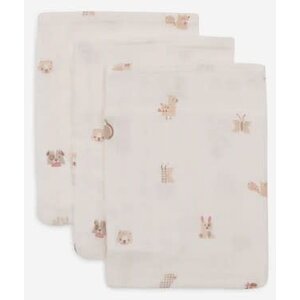 Jollein Hydrofiel Washandje 15x20cm - Animal Friends - 3 Stuks