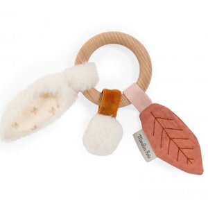 Moulin Roty Wooden rabbit ring rattle Après la pluie