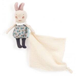 Moulin Roty Mousse the mouse handkerchief comforter Après la pluie