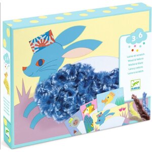 Djeco Knutseldoos - Wol & Klittenband "Met hoed" (3-6j)