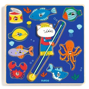 Djeco Puzzel - Inlegpuzzel + Visspel 'Puzz & Fish Color' (+18m) Djeco Puzzel - Inlegpuzzel + Visspel 'Puzz & Fish Color' (+18m)