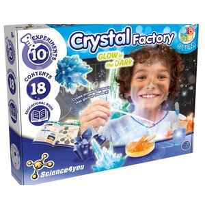 Science4you Science4you Crystal Factory Glow in the Dark