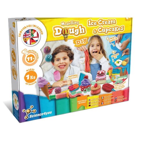 Science4you Science4you Modelling Dough Ice Cream & Cupcakes DIY