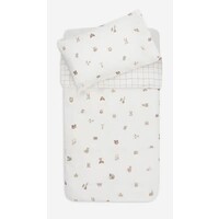 Dekbedovertrek met sloop 100x140cm - Animal Friends