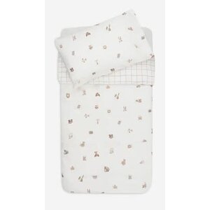 Jollein Dekbedovertrek met sloop 100x140cm - Animal Friends