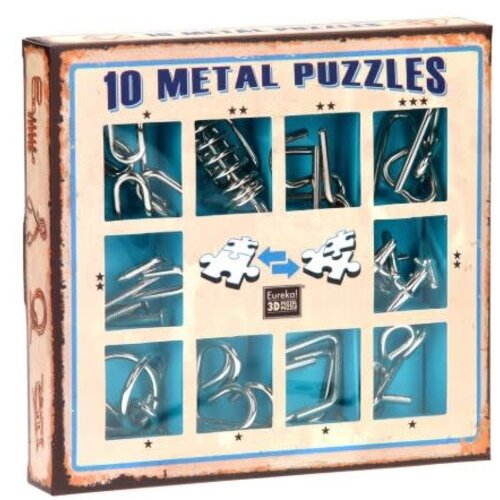 Eureka breinpuzzelset 10 metal puzzles Eureka breinpuzzelset 10 metal puzzles
