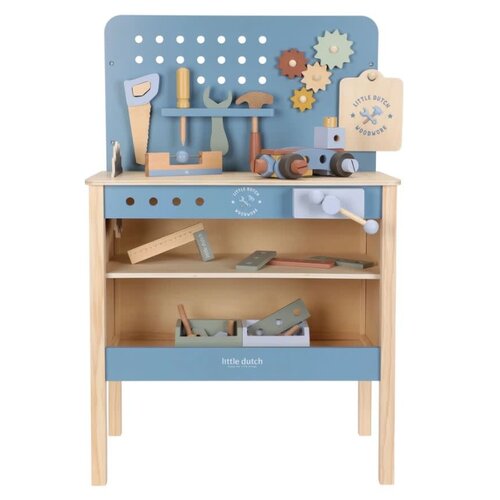 Little Dutch Houten werkbank - Blauw