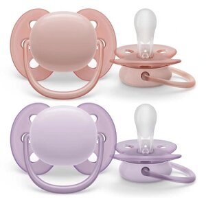 Avent Fopspeen 0-6M Ultra Soft Roze/paars