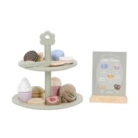 Houten etagère met gebak - Groen - Essentials