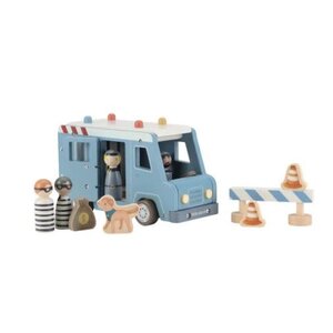 Little Dutch Houten politiewagen – Blauw – Essentials
