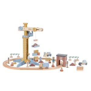 Little Dutch Houten hijskraan – Treinbaan