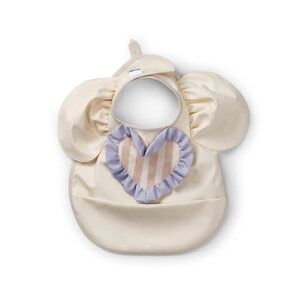 Elodie Slabbetje met opvangbakje Oat White