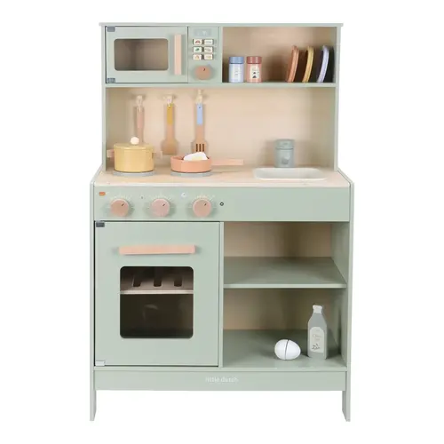Little Dutch Houten speelkeuken mint FSC 2025 Little Dutch Houten speelkeuken mint FSC 2025