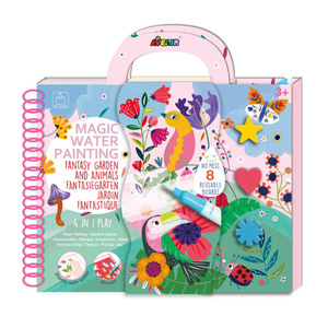 Avenir Waterschilderen - Fantasie Tuin (4-in-1: verven met water, spellen, tekenen & stempelen)