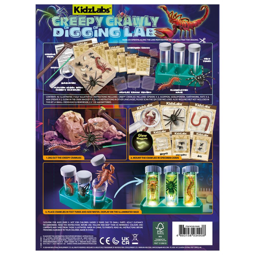 4m Kidzlabs - Creepy Crawly: Opgraaflabo