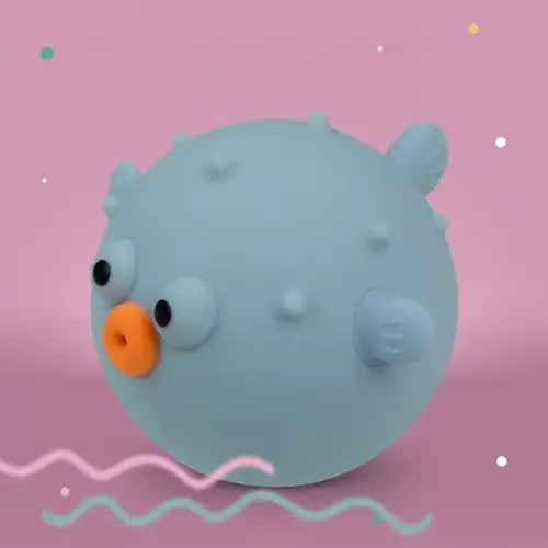 Mary's LED LAMP - Blow Fish blue