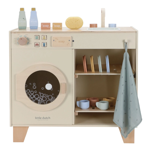 Little Dutch Houten wasmachine – Essentials - Limited edition