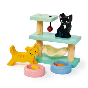 Tender Leaf TL Poppenhuis Meubels - Huisdierenset Katten Tender Leaf TL Poppenhuis Meubels - Huisdierenset Katten
