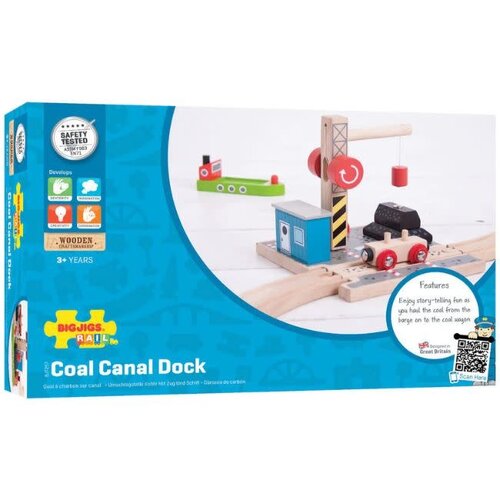 BigJigs Bigjigs Houten Rails - Laadstation Steenkool