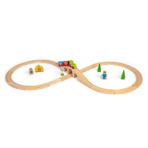 BigJigs Bigjigs Houten Treinset, 26dlg.