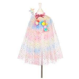 Souza Unicorn cape + tiara, 5-7 jaar
