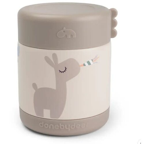 Done By Deer Insulated food jar - Celebration - Sand - 300 ml Done By Deer Insulated food jar - Celebration - Sand - 300 ml