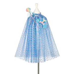 Souza Marlya Mermaid Cape + Tiara + Wand Set, 5-7 jaar, 110-122cm